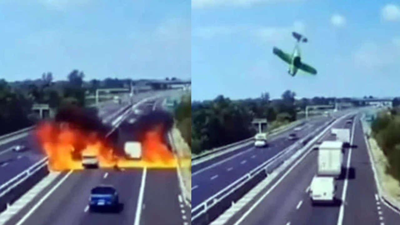 Plane Crashes on Road in Italy, Two Dead